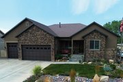 Ranch Style House Plan - 2 Beds 2.5 Baths 2446 Sq/Ft Plan #1060-43 