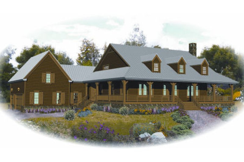 Country Style House Plan - 3 Beds 2.5 Baths 3968 Sq/Ft Plan #81-13910