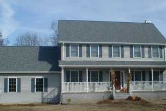 Exterior - Front Elevation for Colonial House Plan #75-181 - 3 bed, 2.5 bath