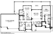 Craftsman Style House Plan - 4 Beds 3.5 Baths 3392 Sq/Ft Plan #70-1287 