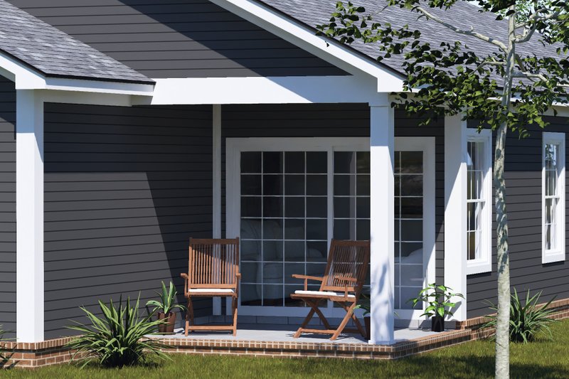House Blueprint - Exterior - Other Elevation 2 for Cottage House Plan #513-2448 - 4 bed, 3 bath