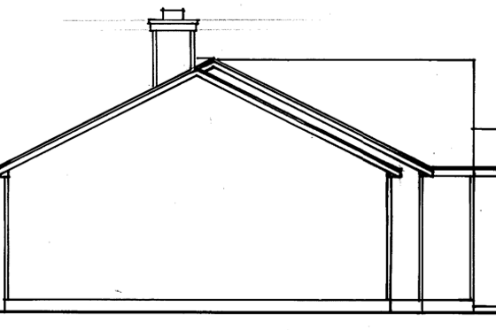 Exterior - Other Elevation for Ranch House Plan #30-231 - 3 bed, 2 bath