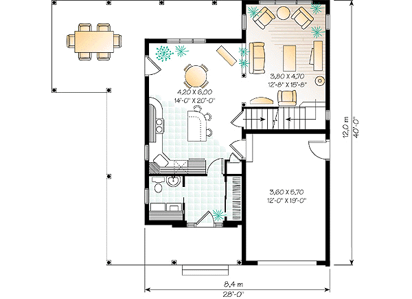Architectural House Design - Country Floor Plan - Main Floor Plan #23-2164