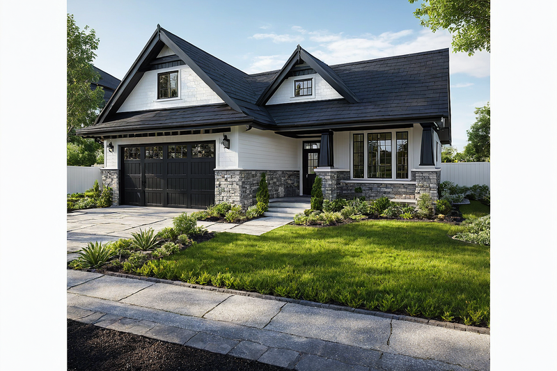 Craftsman Style House Plan - 3 Beds 2 Baths 1536 Sq/Ft Plan #515-47 Exterior