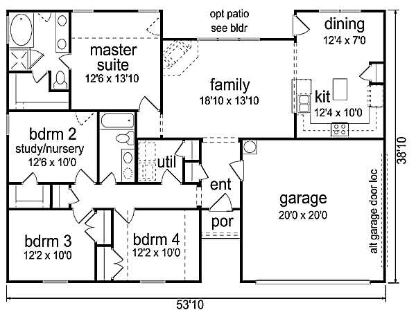 Dream House Plan - Traditional Floor Plan - Main Floor Plan #84-454