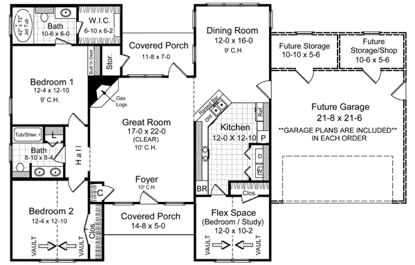 Home Plan - European Floor Plan - Main Floor Plan #21-174