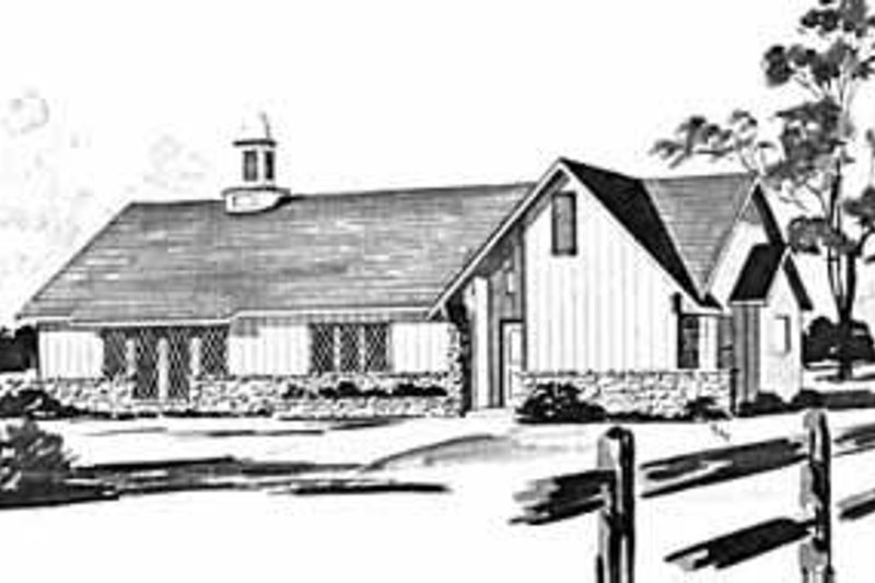 Dream House Plan - Country Exterior - Front Elevation Plan #36-379