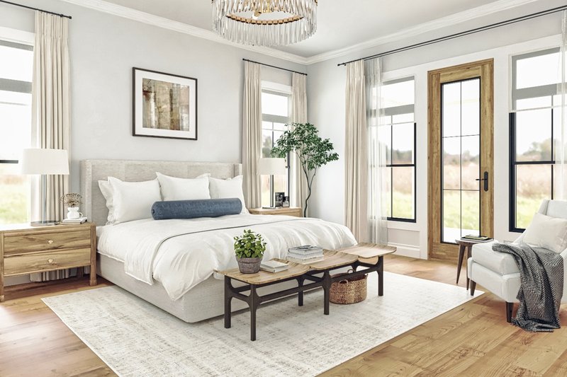 Architectural House Design - Interior - Bedroom for Farmhouse House Plan #119-470 - 3 bed, 3 bath