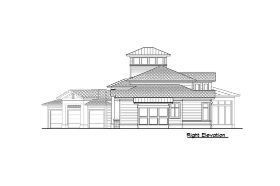 Exterior - Other Elevation 2 for Contemporary House Plan #930-506 - 3 bed, 3.5 bath