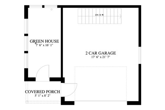 Floor Plan - Main Floor for Traditional House Plan #1060-74, 0 bath