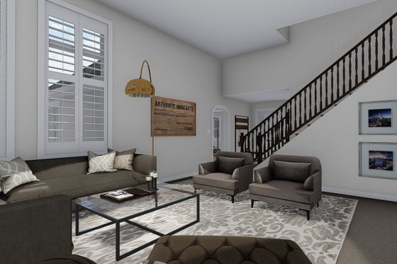 Interior - Family Room 2 for Traditional House Plan #1060-62 - 3 bed, 2.5 bath