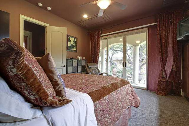 House Blueprint - Interior - Bedroom 1 for Mediterranean House Plan #80-124 - 4 bed, 4.5 bath