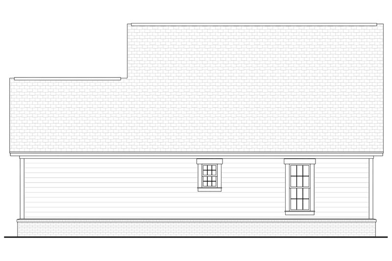 Home Plan - Exterior - Rear Elevation for Country House Plan #430-3 - 2 bed, 2 bath