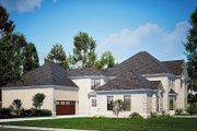 European Style House Plan - 4 Beds 4 Baths 4334 Sq/Ft Plan #17-568 