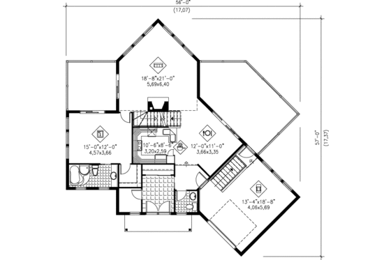 Floor Plan - Main Floor House Plan #25-2289 - 3 bed, 3 bath