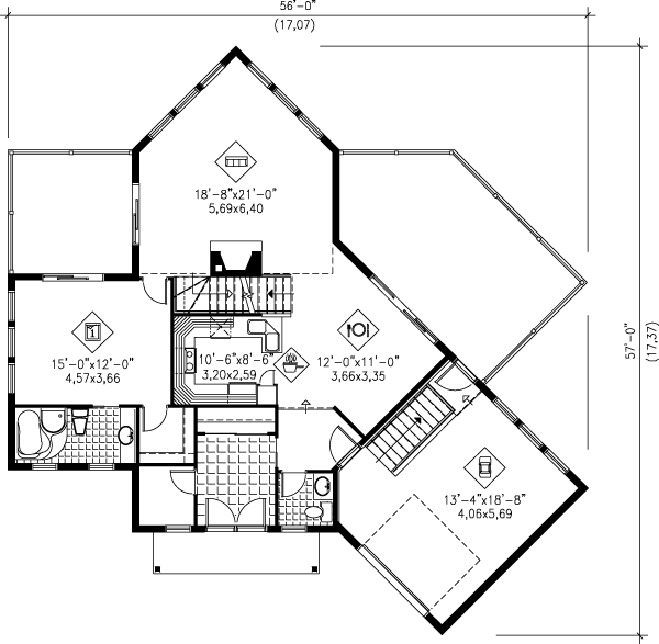 Floor Plan - Main Floor Plan #25-2289
