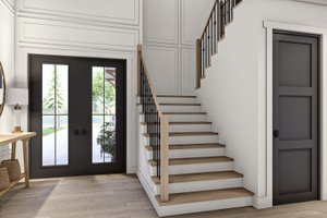 Interior - Entry for Traditional House Plan #455-557 - 5 bed, 3.5 bath