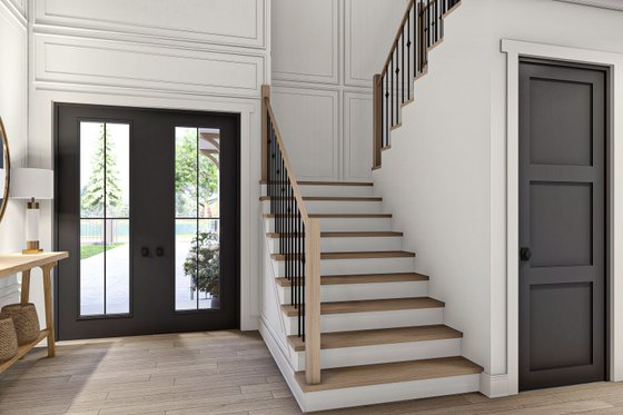 Interior - Entry for Traditional House Plan #455-557 - 5 bed, 3.5 bath