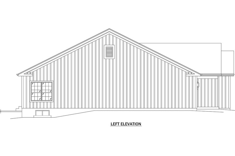 House Design - Exterior - Other Elevation for Farmhouse House Plan #57-703 - 3 bed, 2 bath