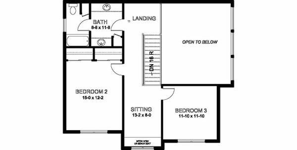 Architectural House Design - Craftsman Floor Plan - Upper Floor Plan #126-210