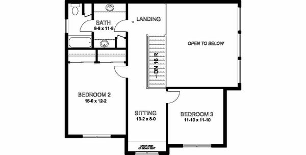 House Plan Design - Craftsman Floor Plan - Upper Floor Plan #126-210