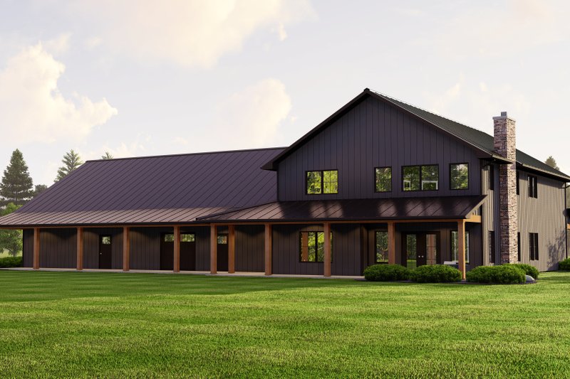 Dream House Plan - Exterior - Rear Elevation for Country House Plan #1064-243 - 4 bed, 3.5 bath