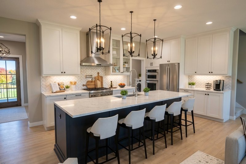 House Blueprint - Interior - Kitchen 3 for Farmhouse House Plan #51-1514 - 3 bed, 2.5 bath