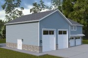 Barndominium Style House Plan - 1 Beds 1.5 Baths 1207 Sq/Ft Plan #1060-379 Exterior 