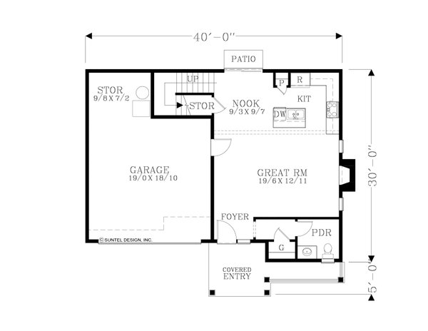 Dream House Plan - Craftsman Floor Plan - Main Floor Plan #53-668
