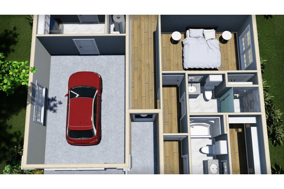 Floor Plan - Other Floor 3 for European House Plan #44-132 - 2 bed, 2 bath