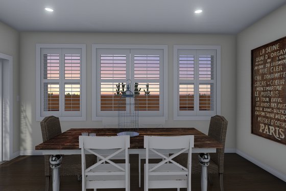 Interior - Dining Room for Ranch House Plan #1060-11 - 6 bed, 3.5 bath