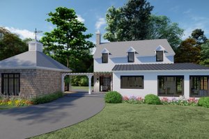 Cottage Exterior - Front Elevation Plan #1094-19