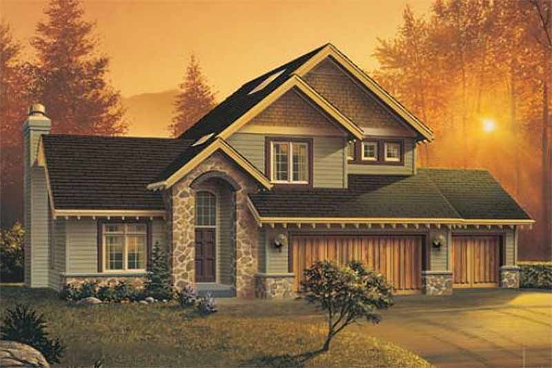 Home Plan - Exterior - Front Elevation 4 for Craftsman House Plan #48-111 - 4 bed, 2.5 bath