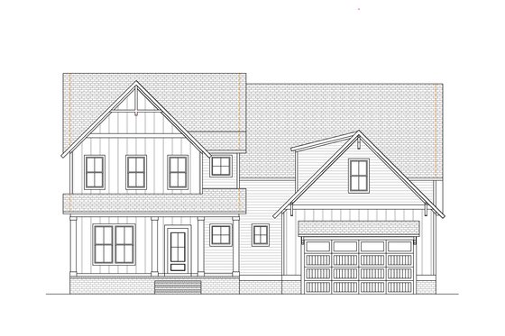 Exterior - Front Elevation 4 for Country House Plan #1080-12 - 4 bed, 4 bath