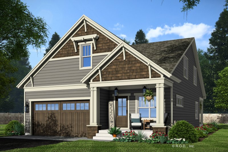 Home Plan - Bungalow Exterior - Front Elevation Plan #51-1336