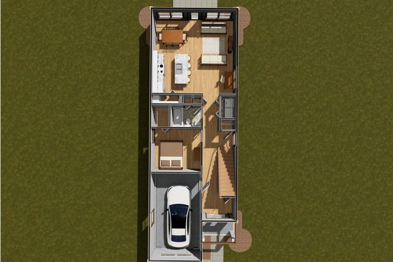House Design - Floor Plan - Main Floor 1 for Cottage House Plan #513-2294 - 3 bed, 3 bath
