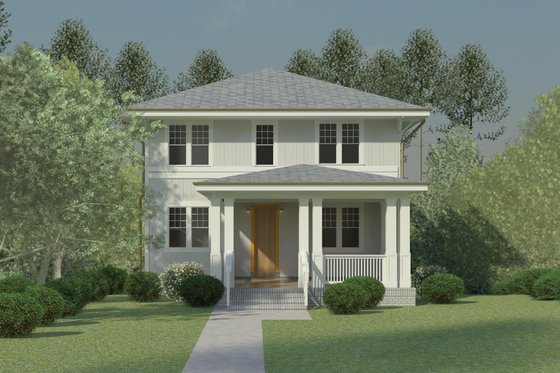 Exterior - Covered Porch 1 for Craftsman House Plan #926-5 - 3 bed, 3 bath