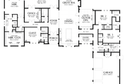 European Style House Plan - 4 Beds 4.5 Baths 3704 Sq/Ft Plan #48-1118 