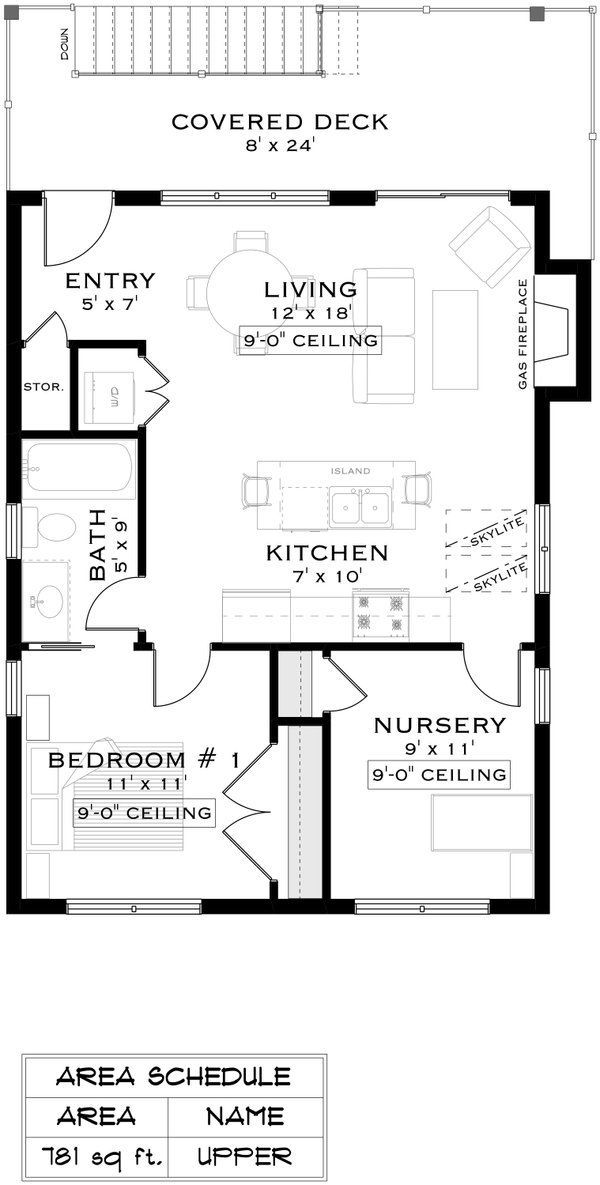 Home Plan - Craftsman Floor Plan - Upper Floor Plan #1101-8