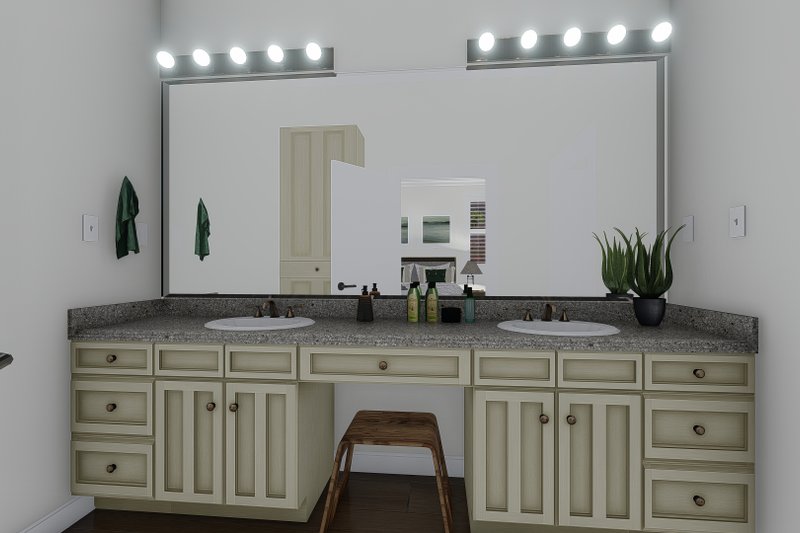 Architectural House Design - Interior - Master Bathroom for Craftsman House Plan #1060-237 - 2 bed, 3 bath