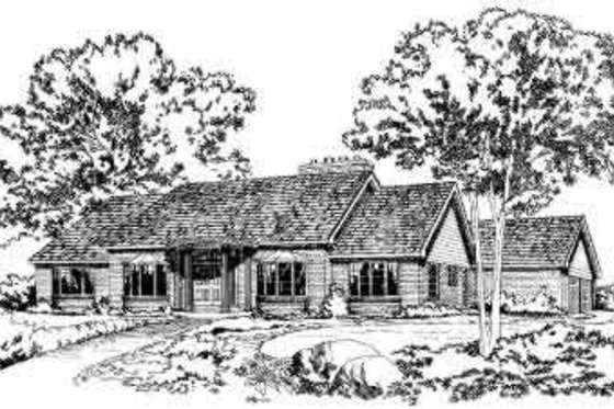 Exterior - Front Elevation for Traditional House Plan #312-478 - 4 bed, 2.5 bath