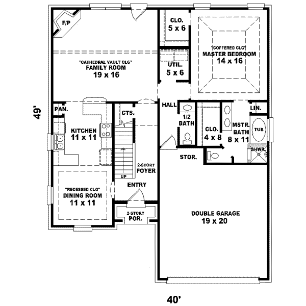 European Floor Plan - Main Floor Plan #81-705