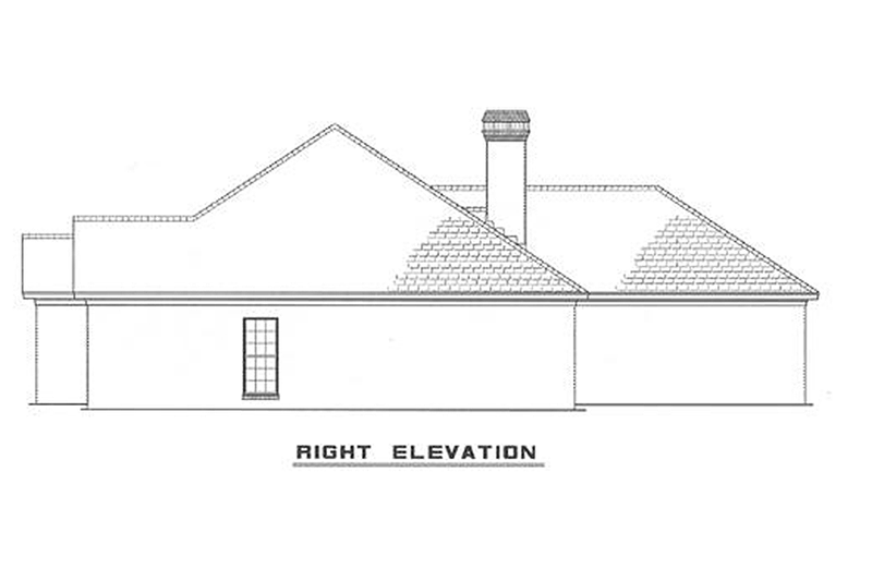 Dream House Plan - Exterior - Other Elevation 1 for European House Plan #17-1033 - 4 bed, 2 bath