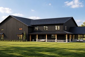 Dream House Plan - Exterior - Front Elevation for Barndominium House Plan #1064-505 - 1 bed, 2.5 bath