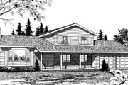 Traditional Style House Plan - 3 Beds 2.5 Baths 1919 Sq/Ft Plan #47-630 