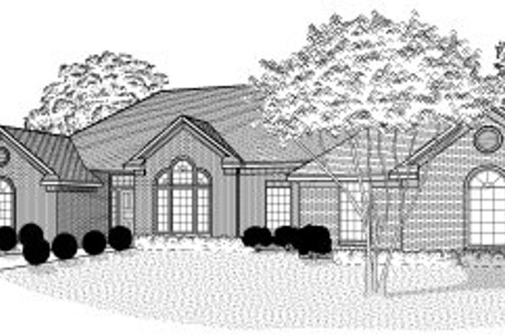 Exterior - Front Elevation for Traditional House Plan #65-316 - 4 bed, 2.5 bath