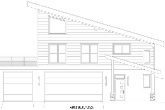 Exterior - Other Elevation 4 for Beach House Plan #932-1095 - 4 bed, 3 bath