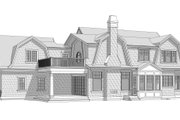Colonial Style House Plan - 3 Beds 3.5 Baths 3538 Sq/Ft Plan #1114-18 Exterior 