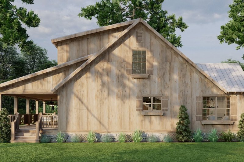 House Design - Exterior - Other Elevation 3 for Country House Plan #923-406 - 3 bed, 2.5 bath