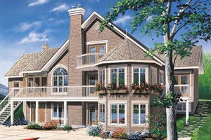 Cottage Exterior - Front Elevation Plan #23-2069